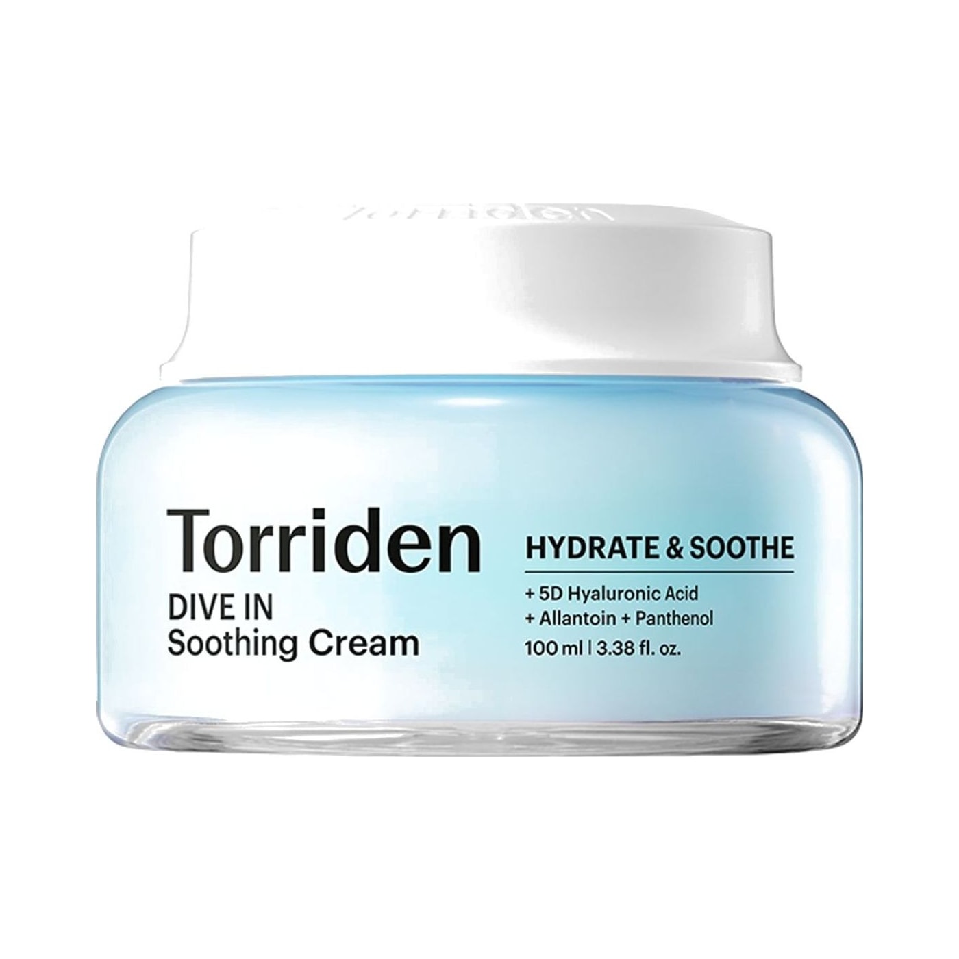 Torriden DIVE-IN Low Molecular Hyaluronic Acid Soothing Cream 100ml — product packshot