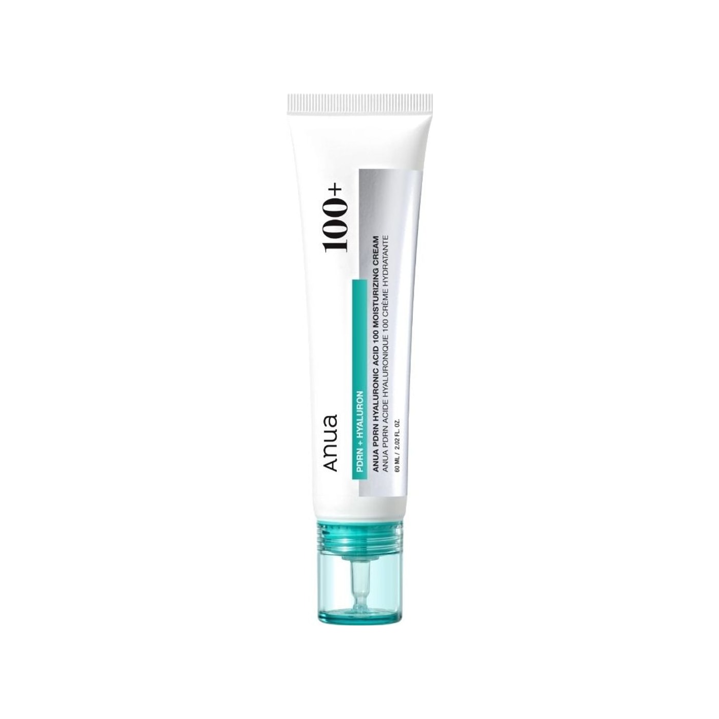 Anua PDRN Hyaluronic Acid 100 Hydrating Cream 60ml × 2 — product packshot